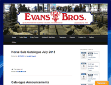 Tablet Screenshot of llanybydder.evansbros.co.uk